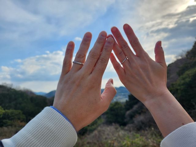 シンプルな形が気にいって購入した指輪です