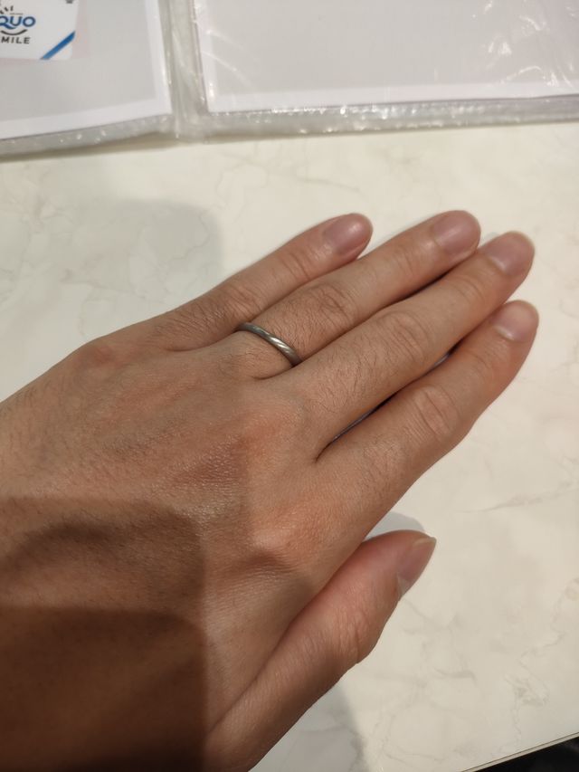 着用時の写真です。