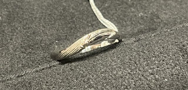 女性用のダイヤ付きではなく、男性用の物をサイズ違いで購入