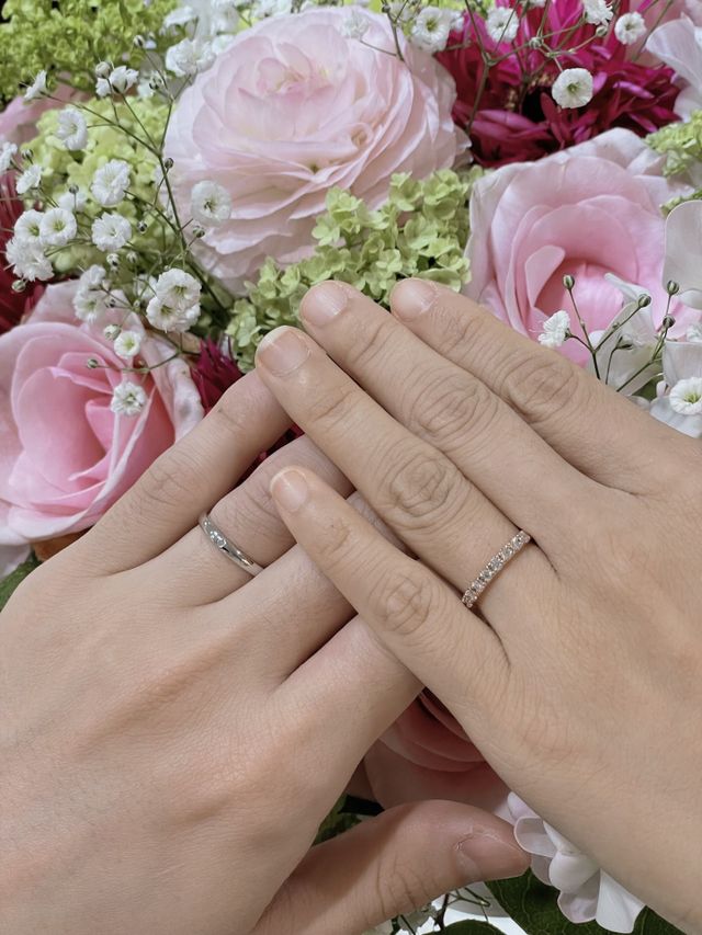 ハーフエタニティお気に入りです！