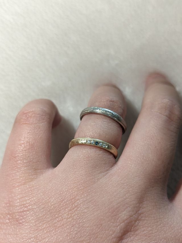 上　men's
下　lady's