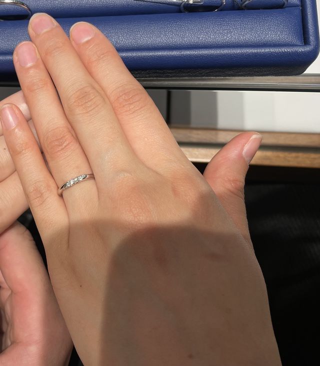 悩んで決めた指輪でした！