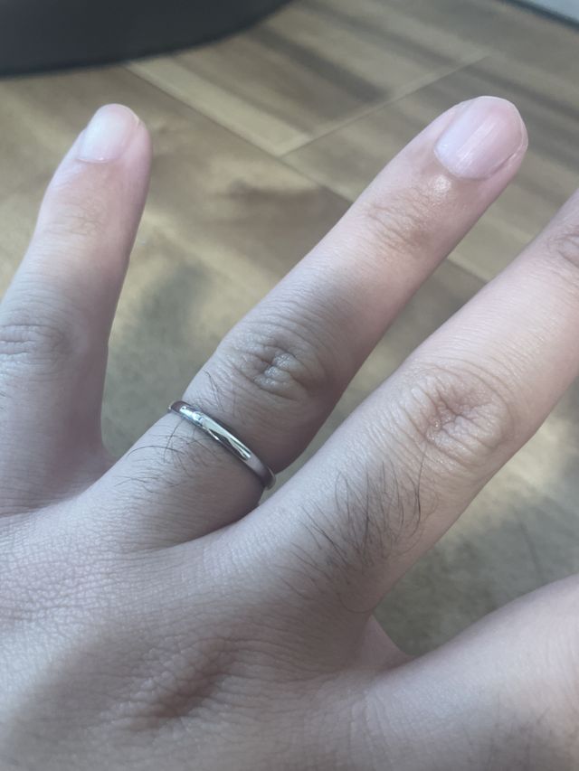 購入した指輪です
