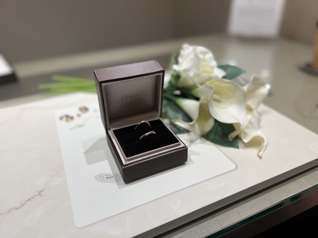 受取の撮影写真です。つける前に箱を開けてパシャリ