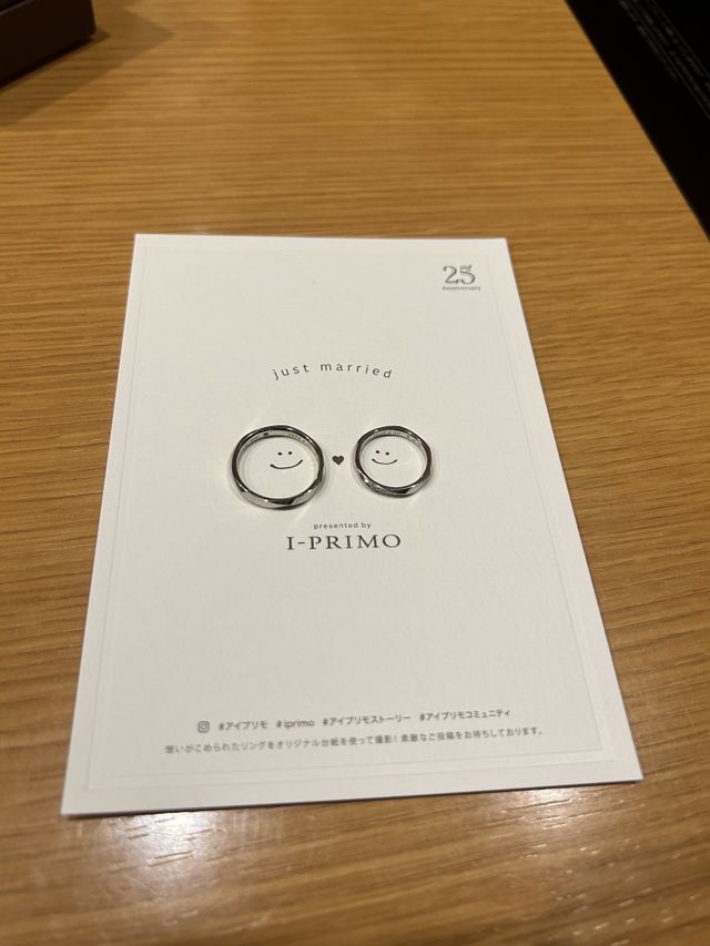 台紙をいただき、可愛い写真が撮れました！