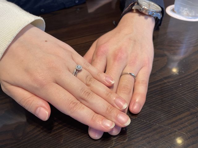 婚約指輪・結婚指輪ともにk.unoさんです