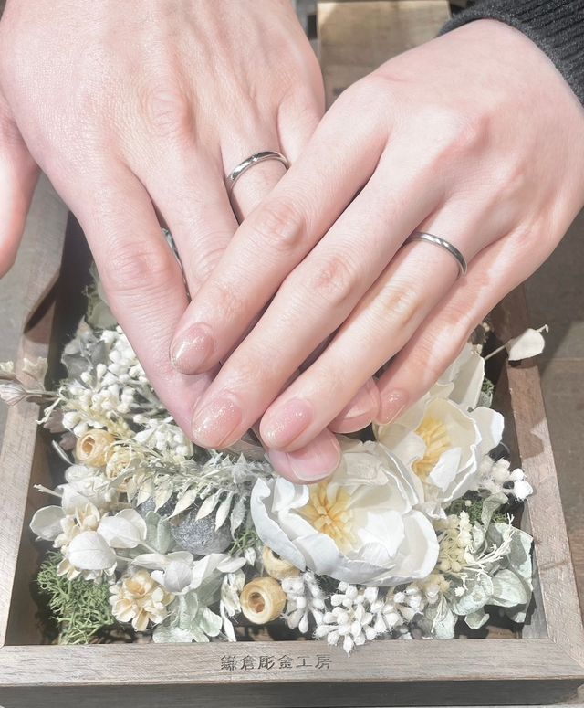 作成後、お店で撮ってもらいました。