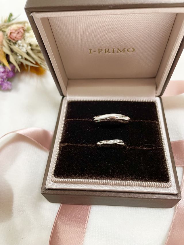 購入させていただいた、結婚指輪です。