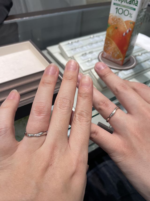 初めてつけてみた