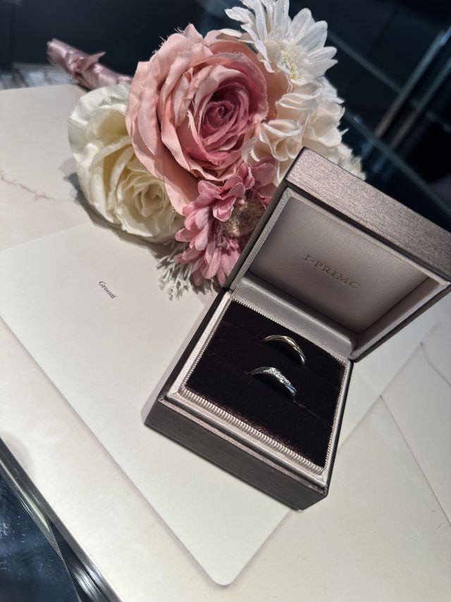 指輪のみの写真。