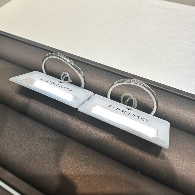 指輪を選びに行っき決まった際の写真です！