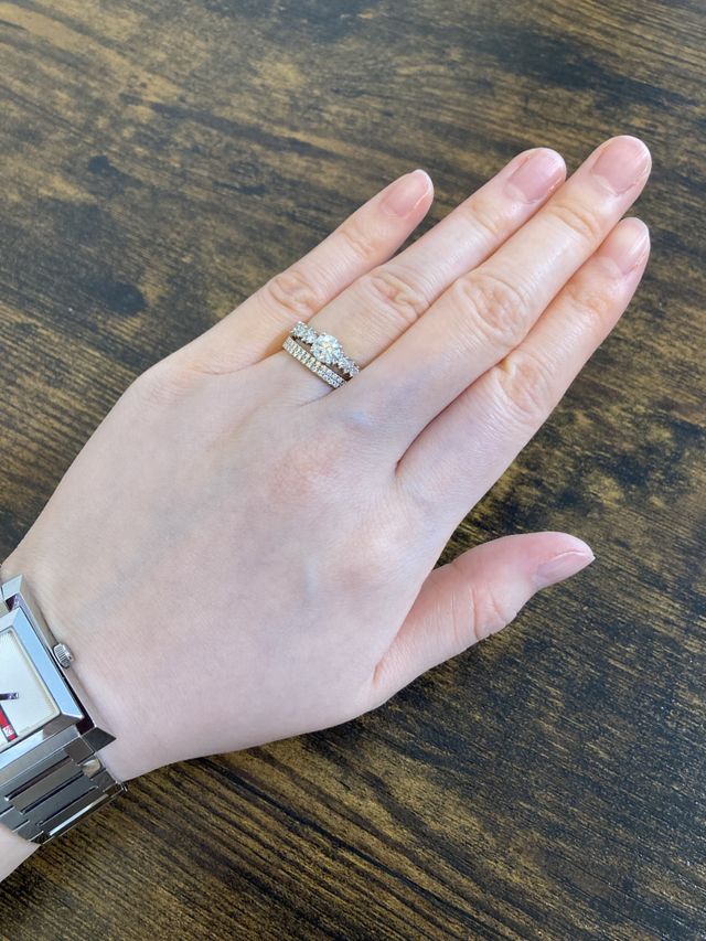 結婚指輪との重ね付け
