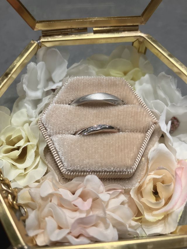 上→夫（19.5号）
下→妻（7.5号）