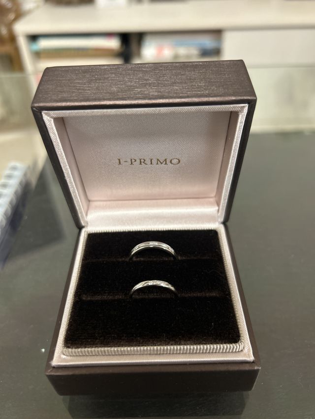 ペアリングにはせず2人が個々に良いと思ったリングを選びました