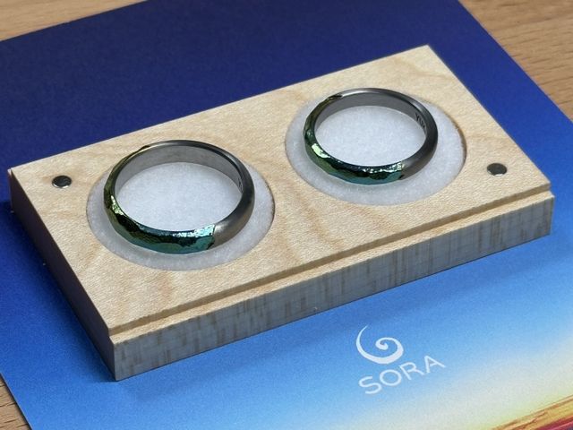 結婚指輪　入籍するまで大切に保管しています。