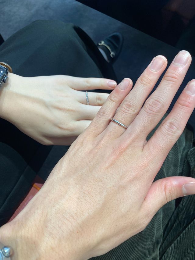 つけて見た感じです