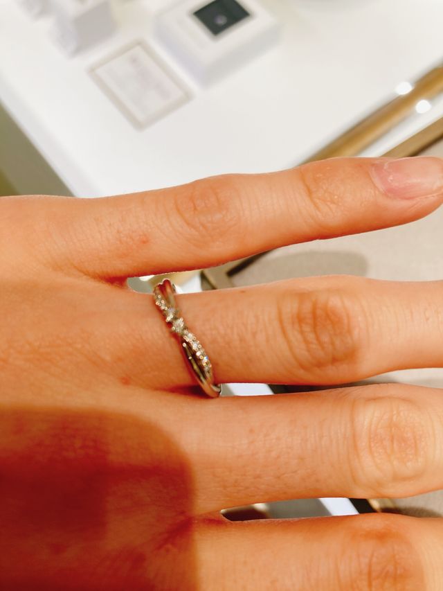 指輪着用時の画像です