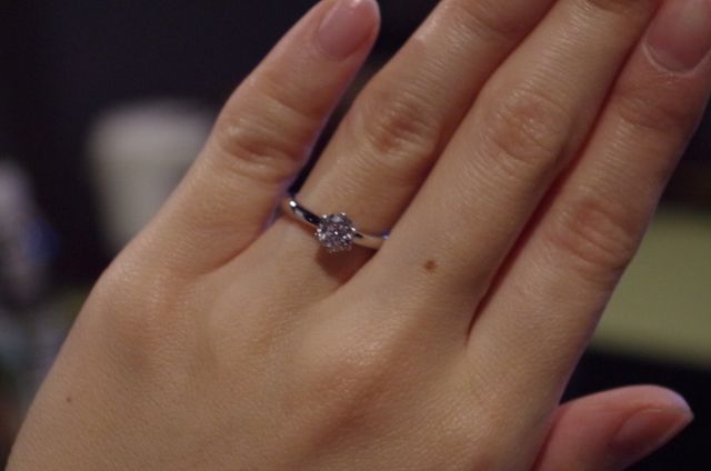 彼女にプロポーズした時の写真です。