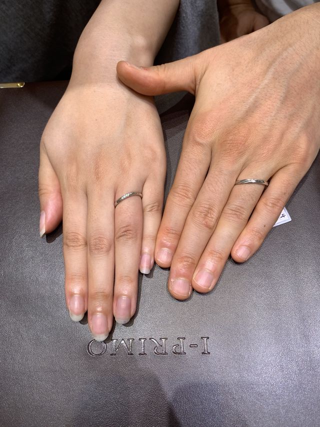 ペアでつけた写真