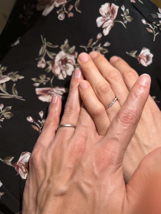 ダイヤモンドのグレードアップをしました。輝きがすごいです