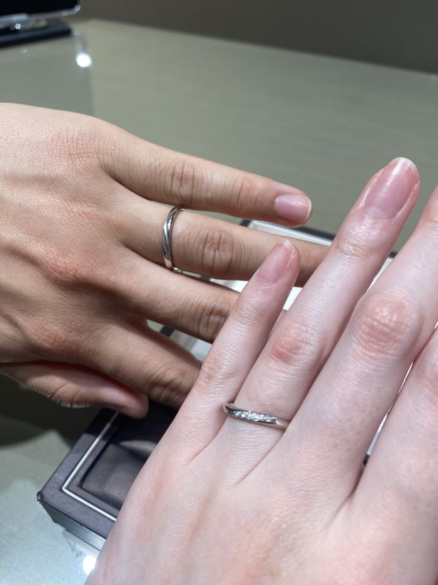 決定して記念用に2人で撮った写真です