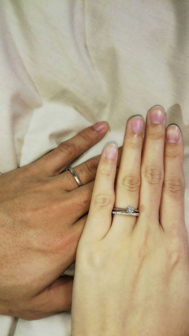 ダイヤモンドの輝きで選びました