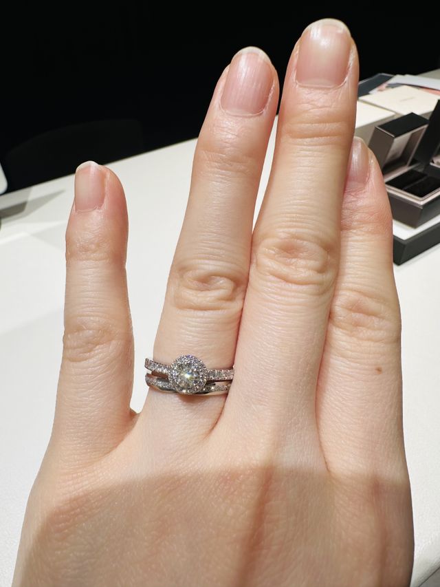 重ね付けした時