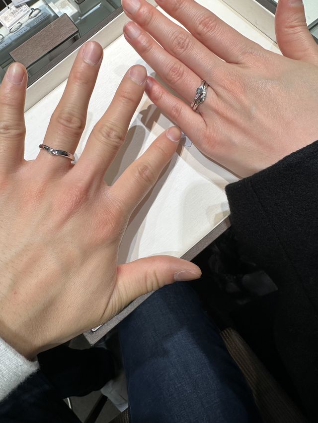 2人で着用した写真です。