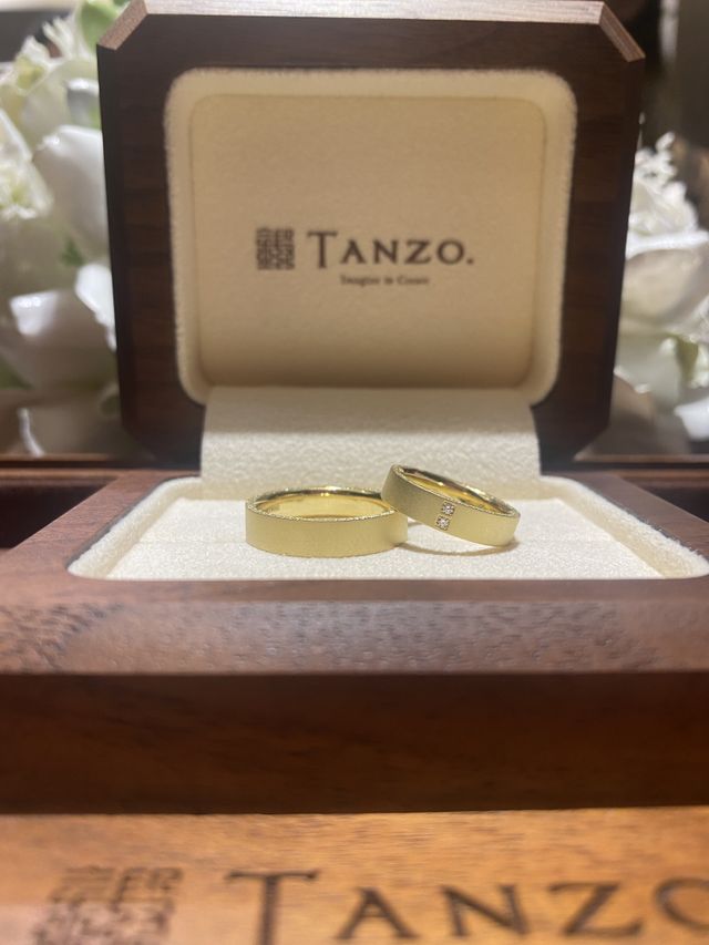 フルオーダーで、世界に一つの素敵な結婚指輪が完成しました！