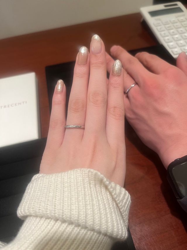 試着している状況