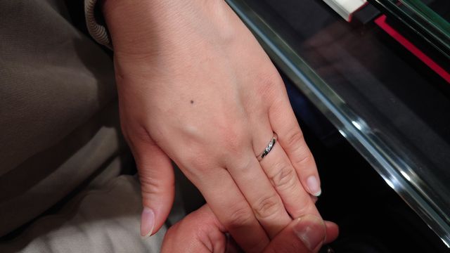 ダイヤモンドが大きくて綺麗です