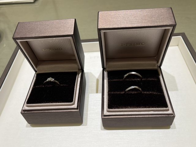 結婚指輪と婚約指輪をセットで購入しました。