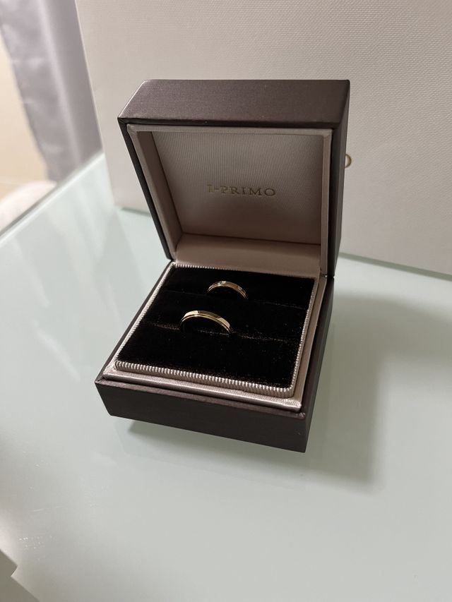 k18の結婚指輪です