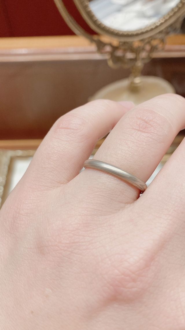 木目調の指輪