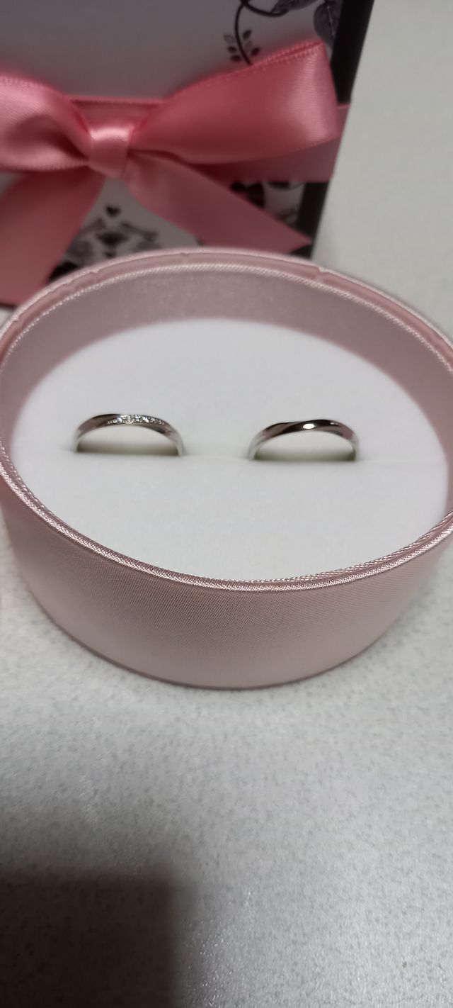 購入後自宅にて。