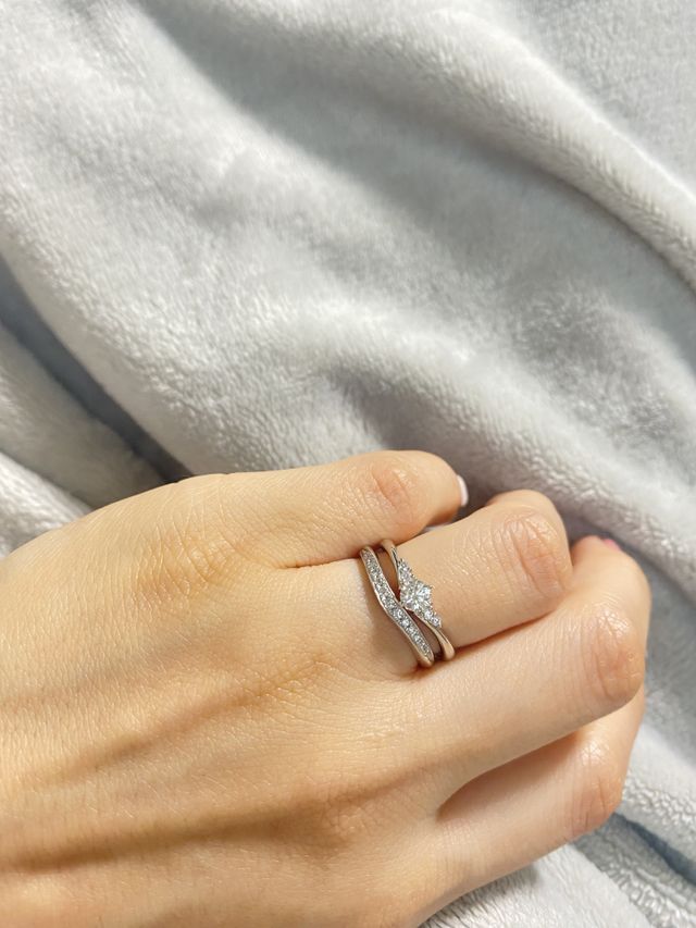 ダイアモンドの指輪を誕生日プレゼントでもらいました