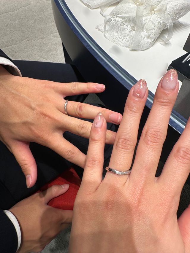 サイズ合わせ装着時です