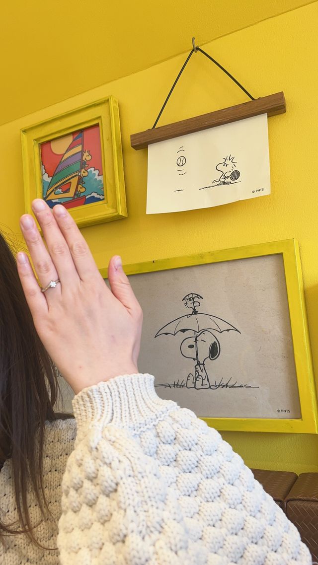 プロポーズ後つけてもらった写真です。