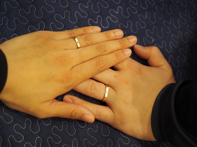 2人でつけた結婚指輪