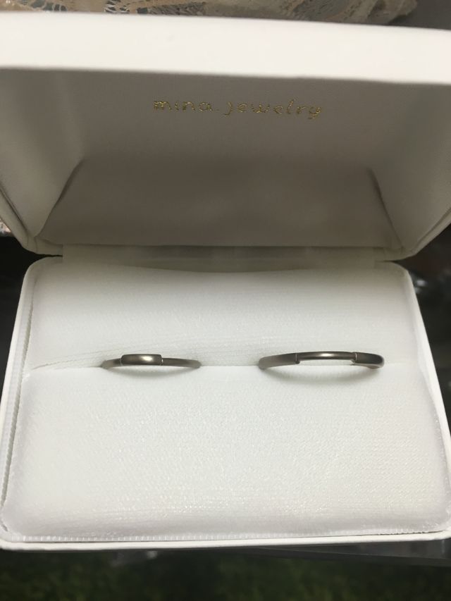 お互いのリングの幅を一部分いれました。