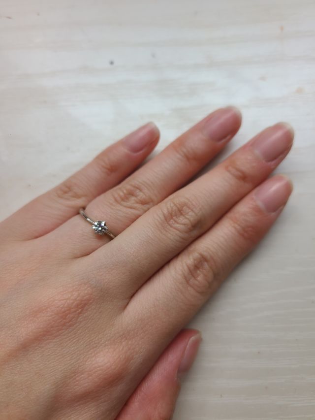 指につけるとこんな感じです