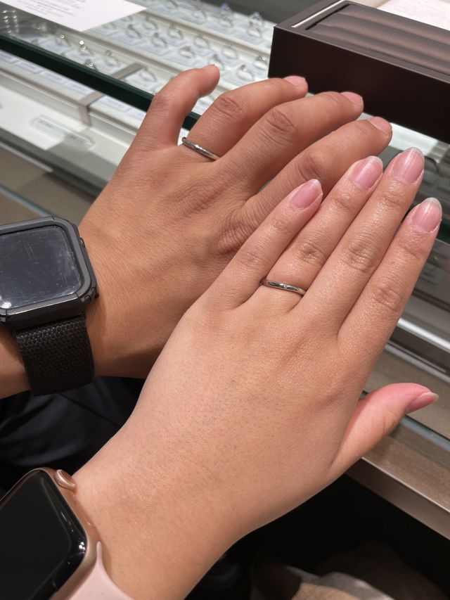 購入した結婚指輪です