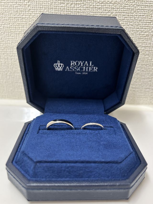 夫婦それぞれ気に入ったデザインを購入しました