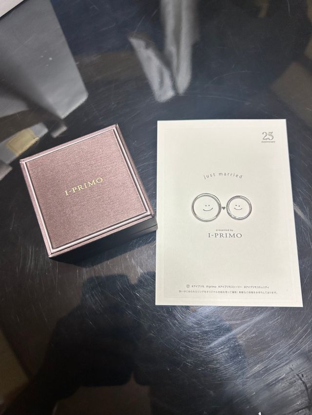 指輪と一緒に撮れるカードをいただいたので撮ってみました