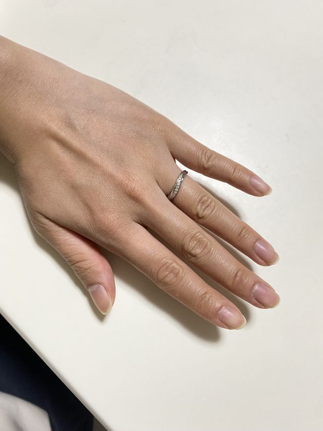 S字のデザインと着け心地の良さが決め手でした！