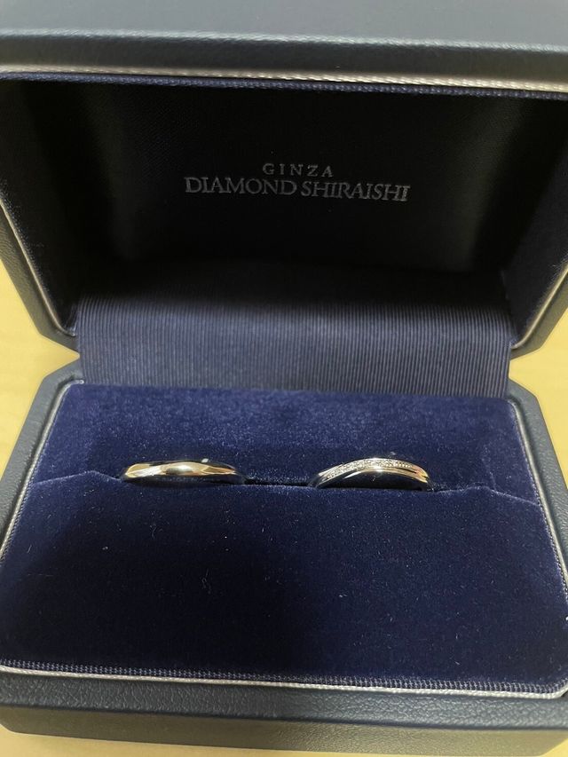 完成した指輪です。