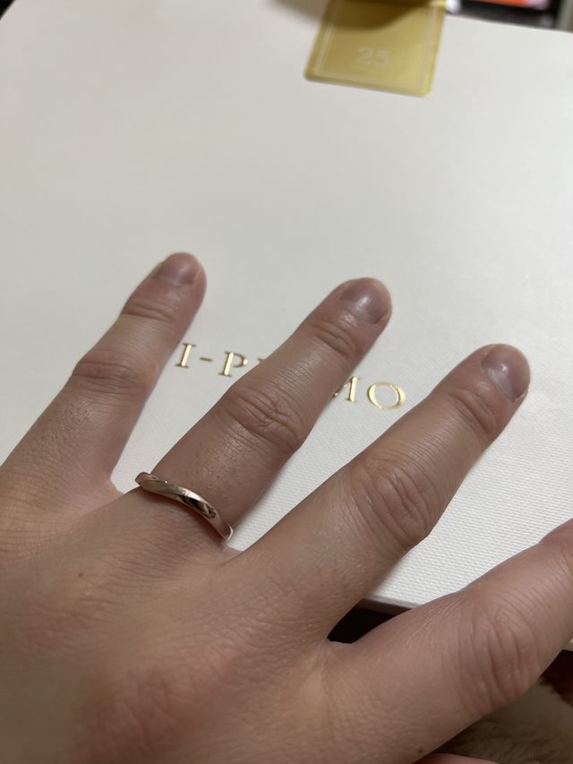 実際に着けた所です