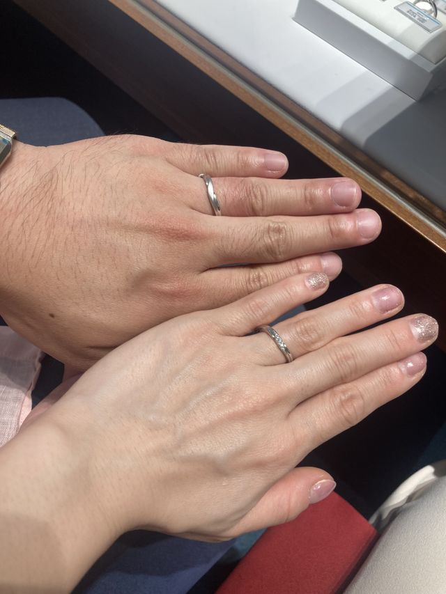 ペアでつけた状態です。