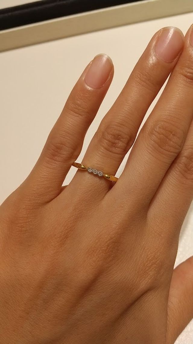 購入後着用した時の写真