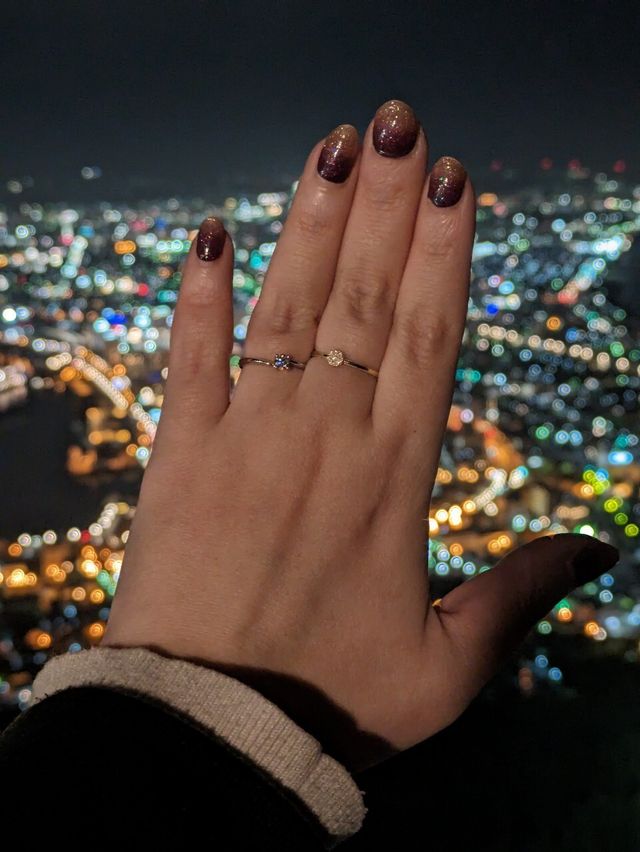 プロポーズした後につけた写真